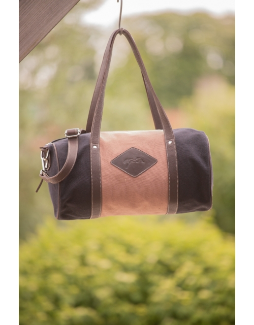 Canvas Bowl Bag Medium Model - Pink & Black