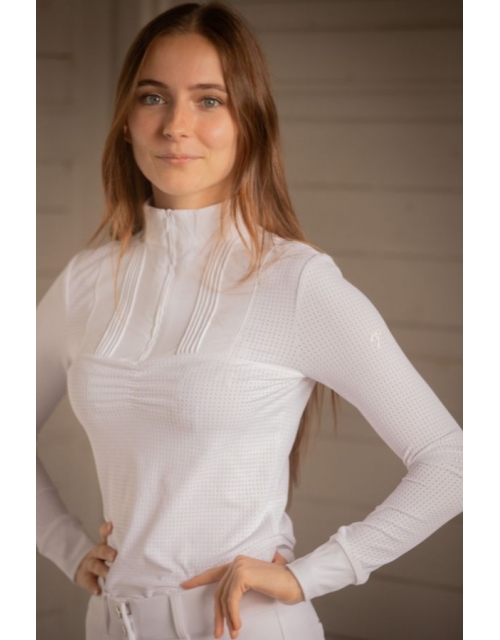 Florence Long Sleeve Show Shirt - White