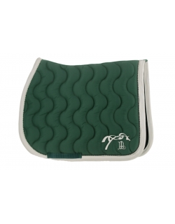Tapis de selle Diamant - Vert Forêt & Blanc
