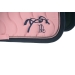 Diamant Saddle Pad - Pale Pink & Navy