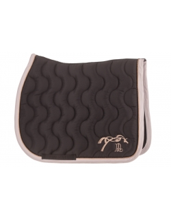 Tapis de selle Diamant - Noir & Rose Gold