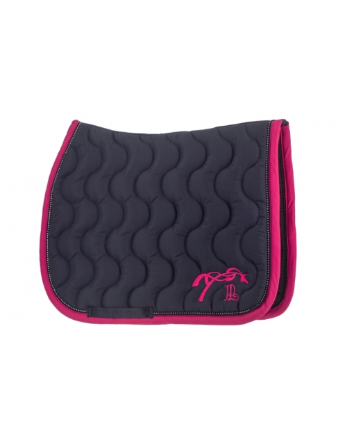 Tapis de selle Diamant - Marine & Fuchsia