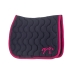 Tapis de selle Diamant - Marine & Fuchsia