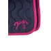 Tapis de selle Diamant - Marine & Fuchsia