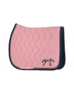 Tapis de selle Eden by Pénélope Diamant - Rose Pâle & Marine