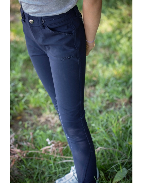 Eden by Pénélope Navy Élégance Breeches - Children