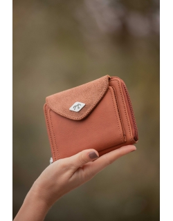 Porte-monnaie Clémence - Cognac Glitter