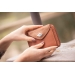 Porte-monnaie Clémence - Cognac Glitter