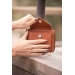 Porte-monnaie Clémence - Cognac Glitter