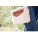 Pochette Emilie - Écru & Cognac