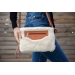 Pochette Emilie - Écru & Cognac