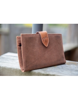 Portefeuille Bertille - Cognac Glitter