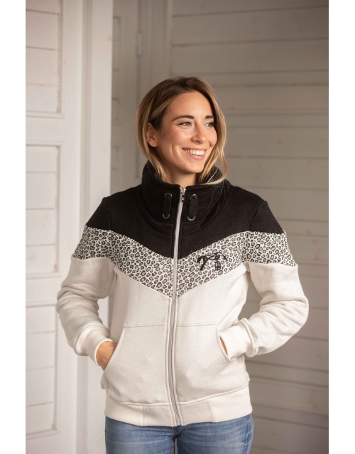 Leonative Sweatshirt - Black & Beige