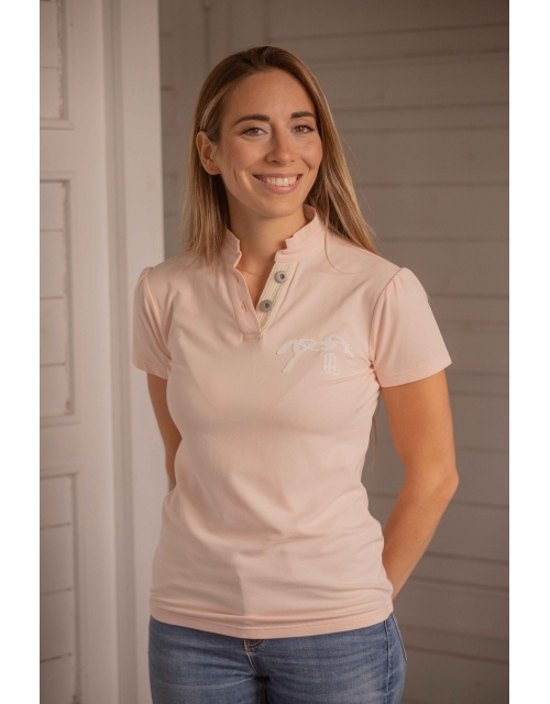 Victorine Polo Shirt - Nude