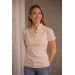 Victorine Polo Shirt - Nude