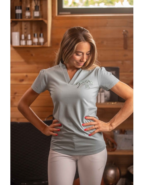 Josie Polo Shirt - Sage Green