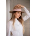 Chapeau Rafia - Beige & Rose