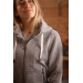 Tressy Flock Sweatshirt - Medium Grey