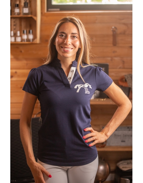 Victorine Polo Shirt - Navy