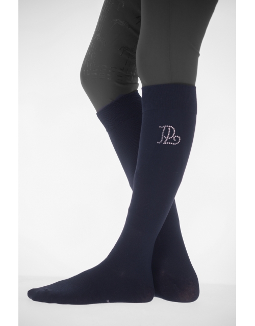 Chaussettes Luxe Strass - Marine