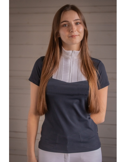 Florence Mesh Show Polo Shirt - Navy