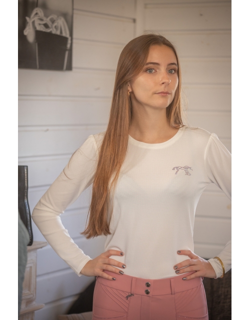 Techty Honey Long sleeve T-Shirt - Ecru