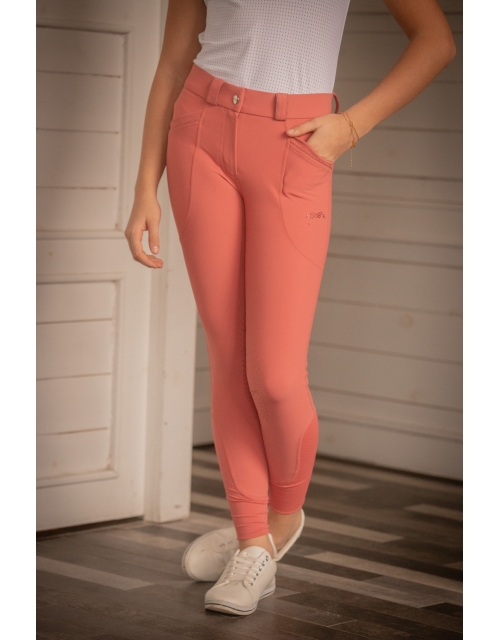 Pantalon d'Équitation Sybille Eden by Pénélope Vieux Rose - Enfant