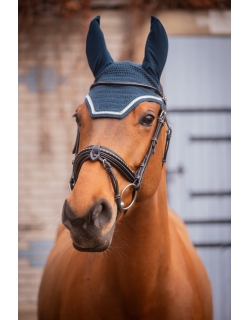 Bonnet Diamant - Bleu Canard & Blanc