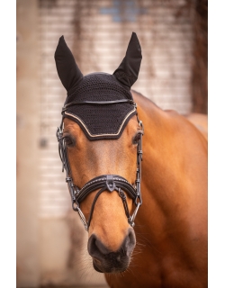 Diamant Fly Veil - Black & Pink Gold