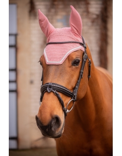 Bonnet Diamant - Vieux Rose & Blanc