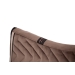 Classic Velvet Saddle Pad - Taupe & Black Lurex