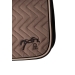 Classic Velvet Saddle Pad - Taupe & Black Lurex
