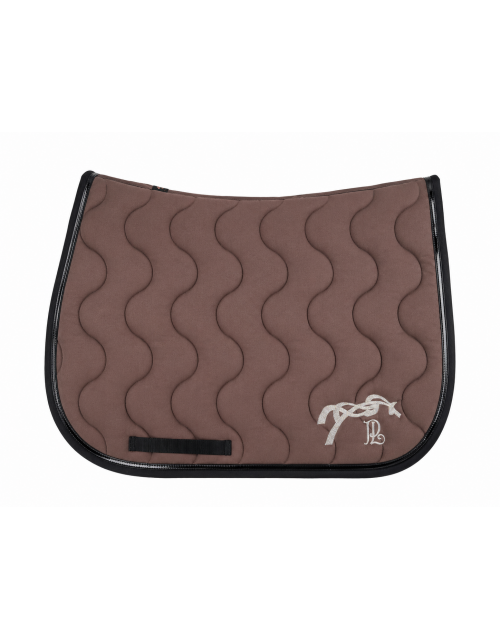 Classic Point Sellier Saddle Pad - Glossy Brown & Black