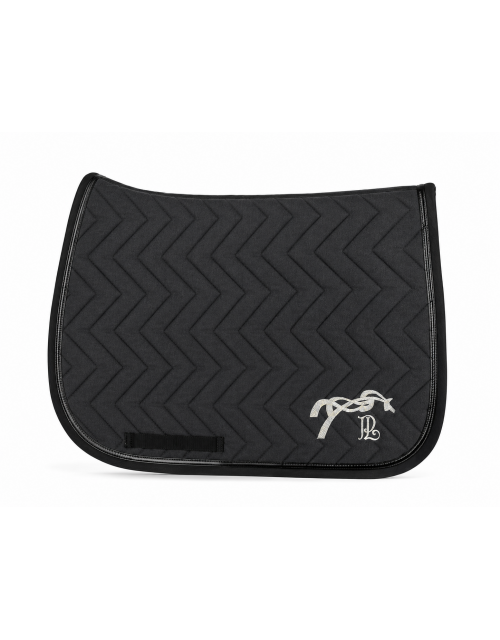 PL-Tek Saddle Pad - Heather Grey & Black