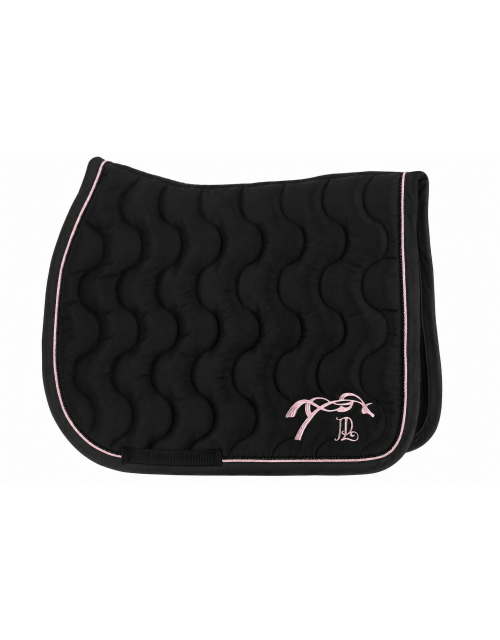Tapis de selle Diamant - Noir & Rose Pâle