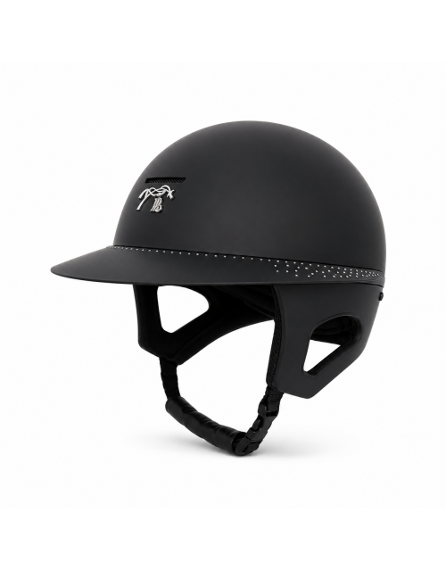 Pénélope by Freejump Strass Helmet Long Visor - Matte Black