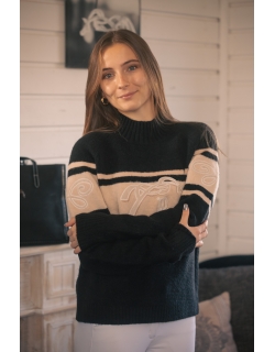 PL-Noris Pullover - Black & Camel