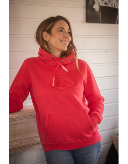 Sweat PL-Louison - Rouge Fluo