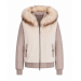 PL-Lyon Reversible Bomber Jacket - Taupe & Off-White
