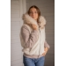 PL-Lyon Reversible Bomber Jacket - Taupe & Off-White