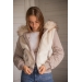 PL-Lyon Reversible Bomber Jacket - Taupe & Off-White