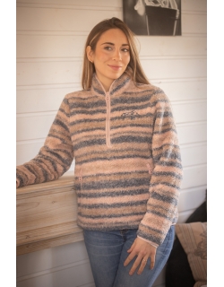 Veste Polaire PL-Opaline - Rose & Gris