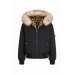 PL-Leolyon Reversible Bomber Jacket - Black & Leopard