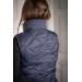 PL-Chouki Reversible Sleeveless Puffer Jacket - Blue-Grey
