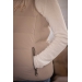 PL-Louxia Sleeveless Puffer Jacket - Taupe
