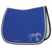 tapis de selle Pénélope bleu électrique et marine.