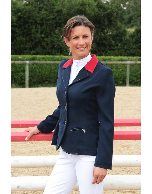 veste de concours marine col rouge Pénélope store