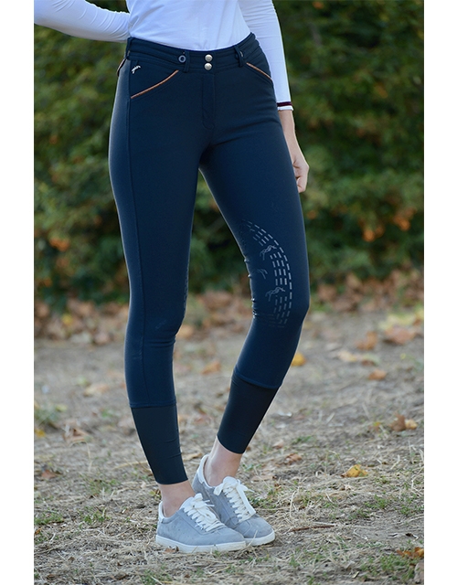 pantalon d'équitation marine point sellier Pénélope