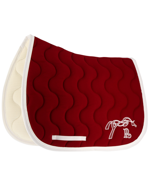 tapis de selle classique bordeaux Pénélope.