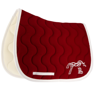 Tapis De Vol Pour Cheval Derby House Classic Fly - Blanc/Rouge - Taille 6'3/75